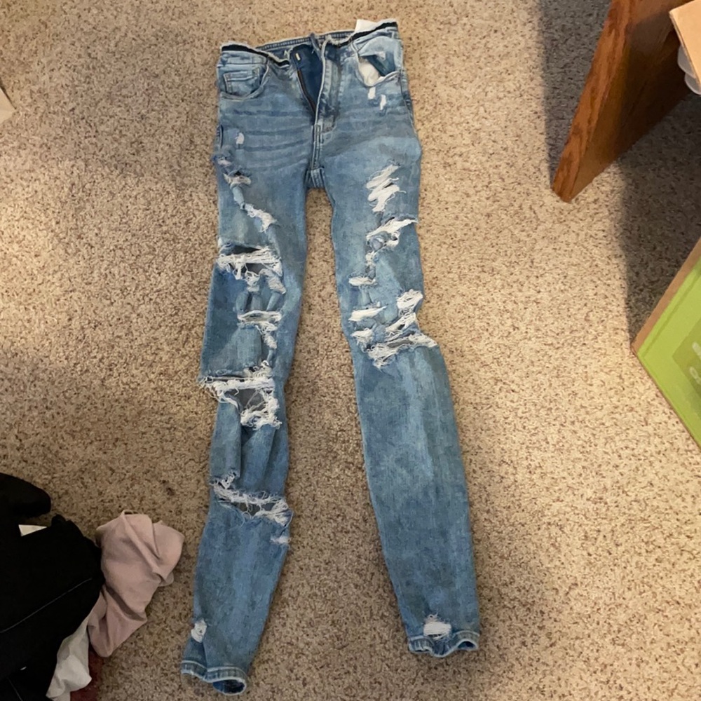 American eagle next level stretch distressed jeans